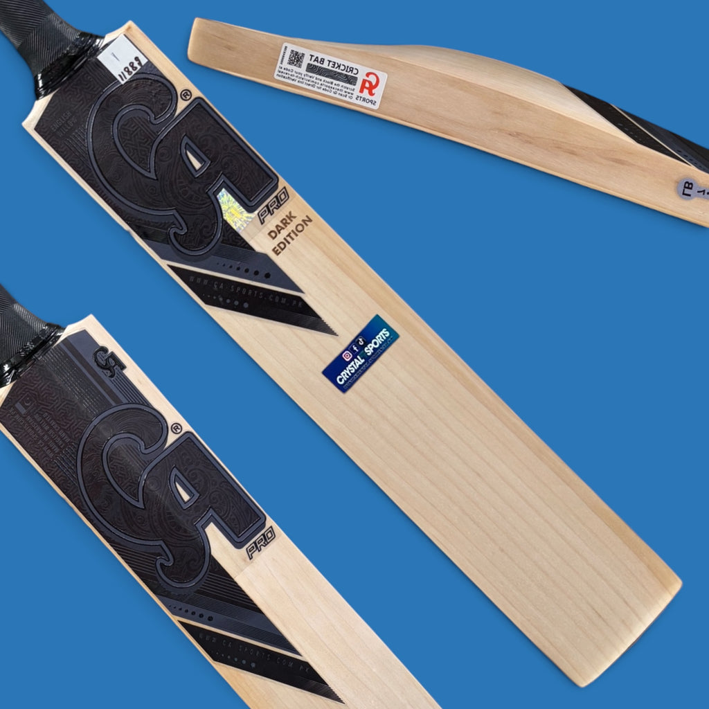 CA Pro Dark Edition English willow cricket bat in black
