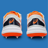 Asics Speed Menace Cricket Spikes - White / Orange 5
