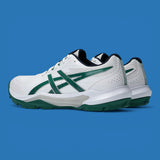 Asics Gel Peake 3 Cricket Grippers - White/Jasper Green 2