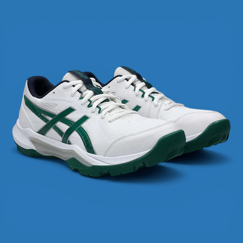 Asics Gel Peake 3 Cricket Grippers - White/Jasper Green