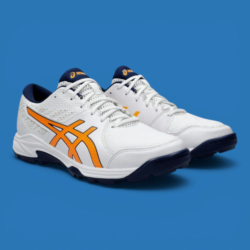 Asics Gel Peake 2 Cricket Grippers - White/Orange