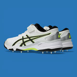 Asics Speed Menace Cricket Spikes - White / Black 4
