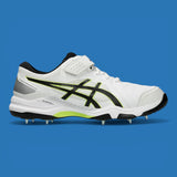 Asics Speed Menace Cricket Spikes - White / Black 5