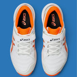 Asics Speed Menace Cricket Spikes - White / Orange 6