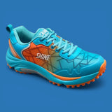 Shine Cricket Shoes - Blue/Orange view 2