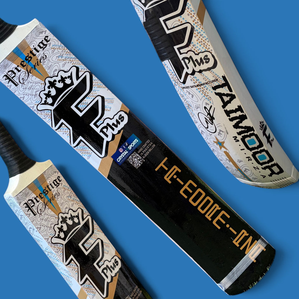 F Plus Taimoor Mirza Edition Tape Ball cricket bat, wide coconut wood blade with thick edges