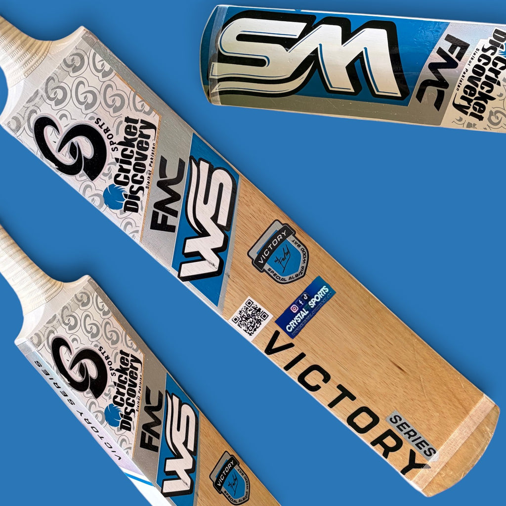 Cricket Discovery Victory Series Tape Ball cricket bat, wide coconut wood blade with thick edges