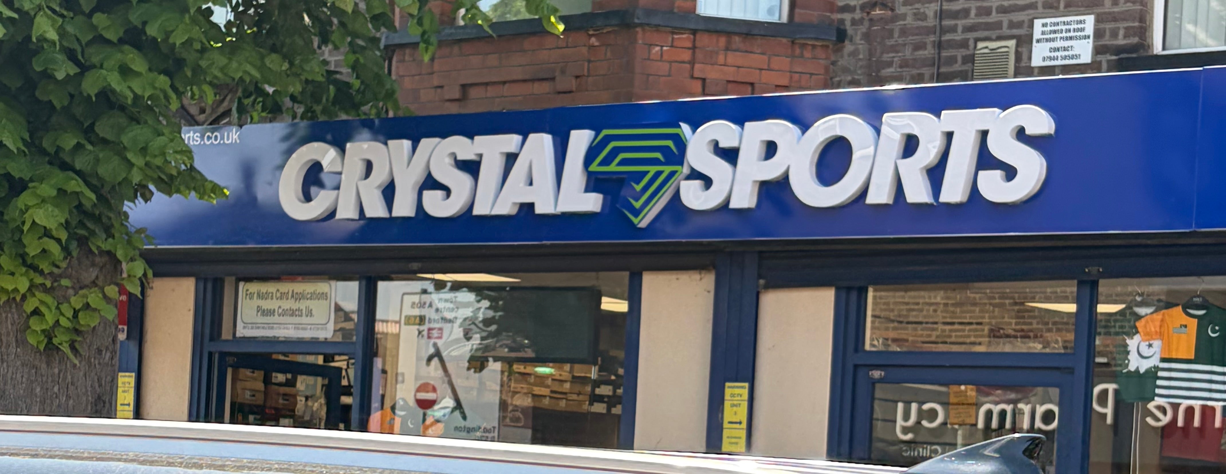 Crystal Sports storefront, Luton