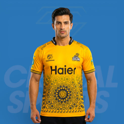 Peshawar Zalmi PSL 2025 Cricket Jersey - Yellow