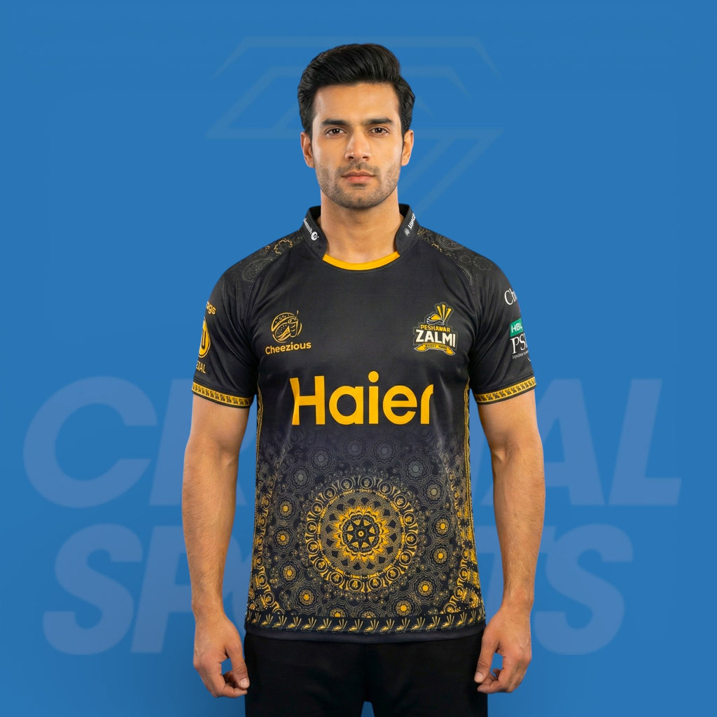 Peshawar Zalmi PSL 2025 Cricket Jersey - Black