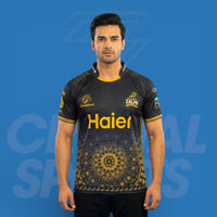 Peshawar Zalmi PSL 2025 Cricket Jersey - Black – thumbnail 1
