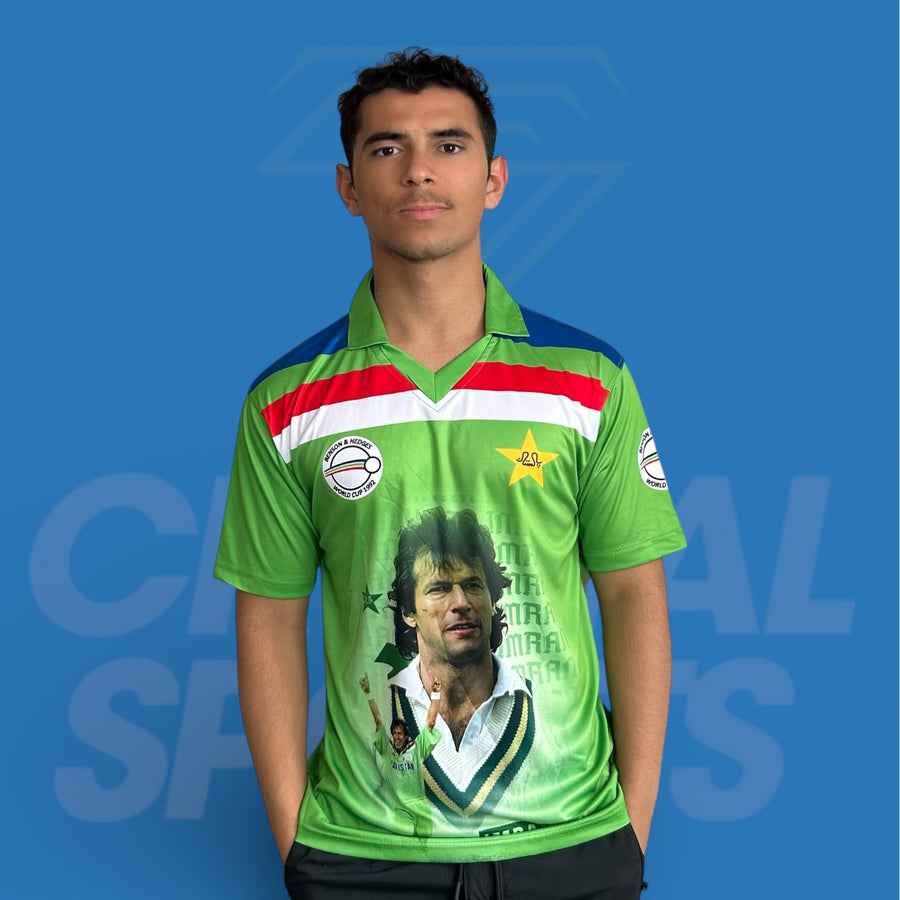Imran Khan 804 Pakistan 1992 Cricket World Cup Shirt/Jersey